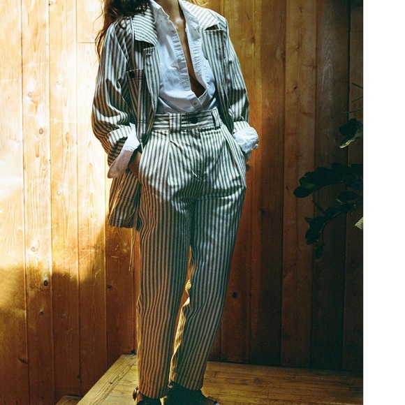 Mara Hoffman trousers - sage stripe - worn once ! - Picture 6 of 6